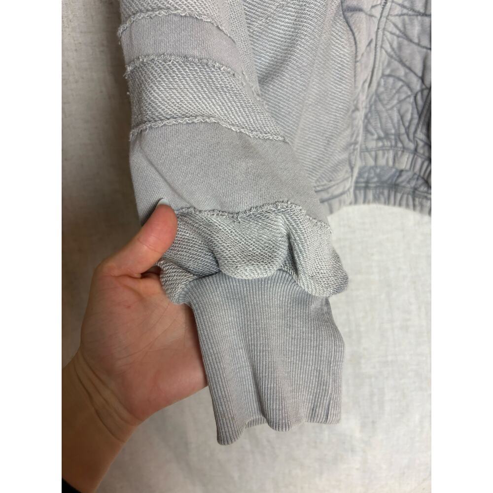 Free People Movement Juliet Quilted Gray Zip Up Jacket Sz. S - Picture 9 of 12